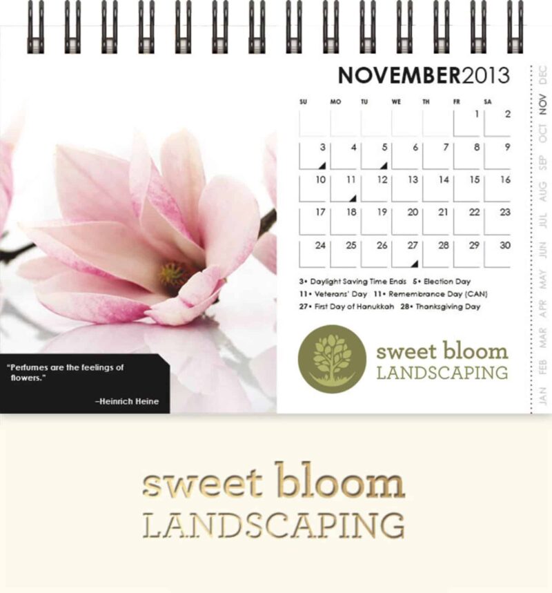 Custom DesktopPlanners™ Horizontal Monthly Planner (5"x3.75")