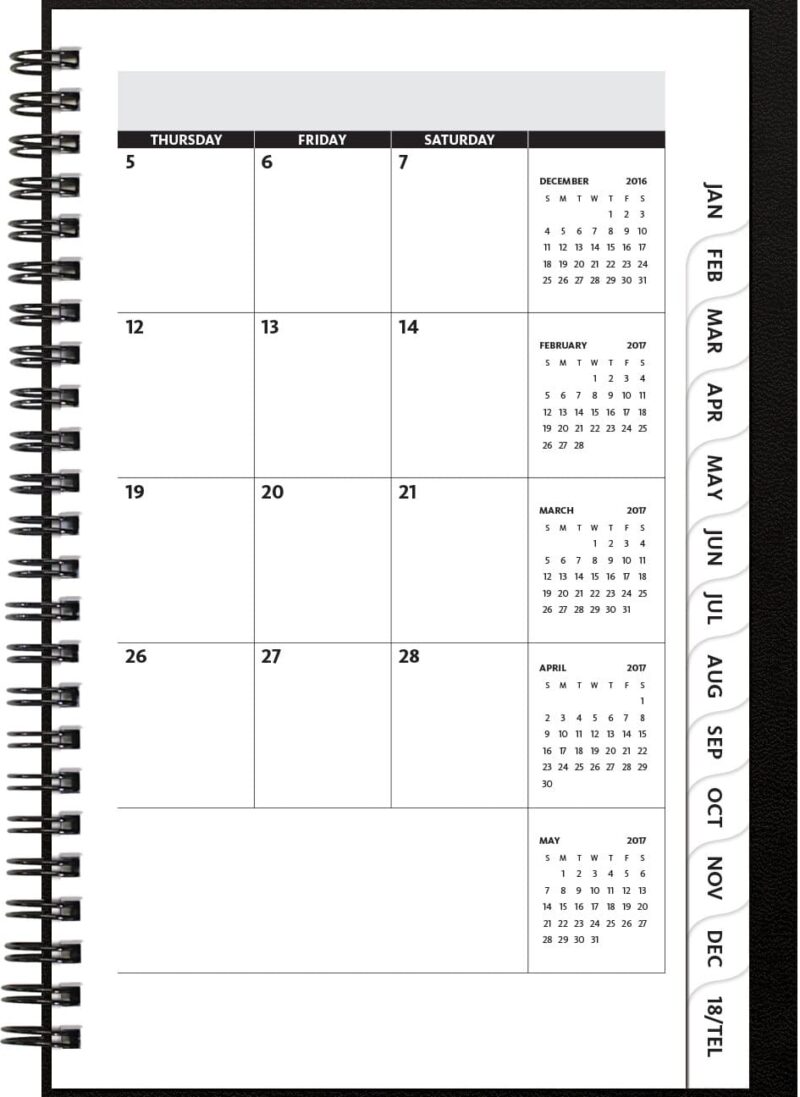 Custom FlexPlanner™ Medium Value Leatherette Organizer (5.5"x8.5") - 1