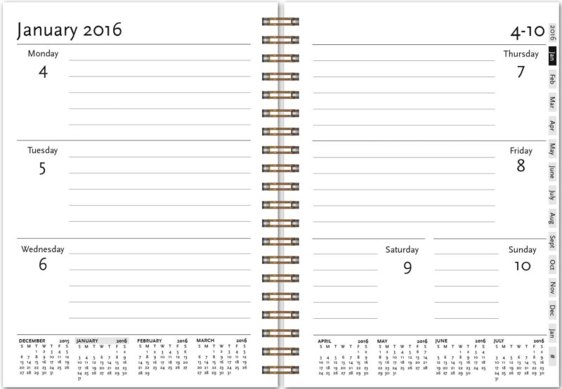 Custom Medium Wired WeeklyPlanners™ (5"x7") - 2