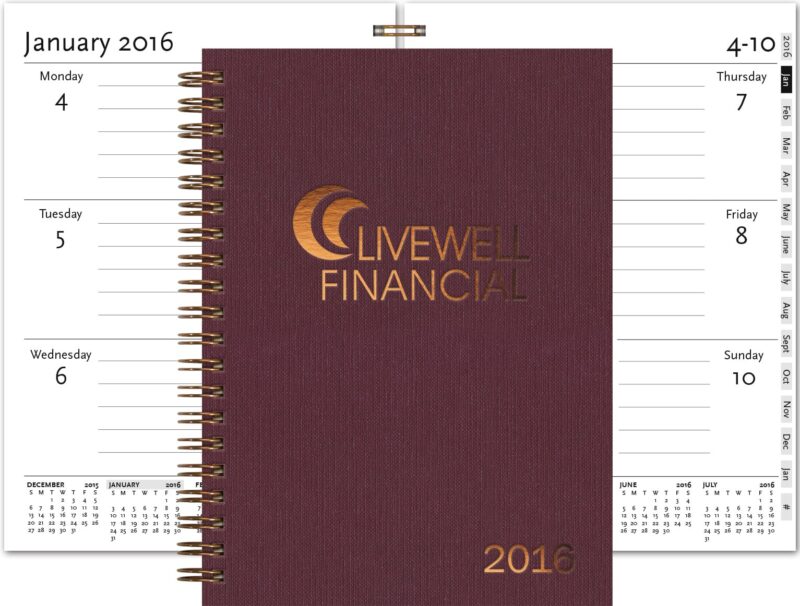 Custom Medium Wired WeeklyPlanners™ (5"x7")