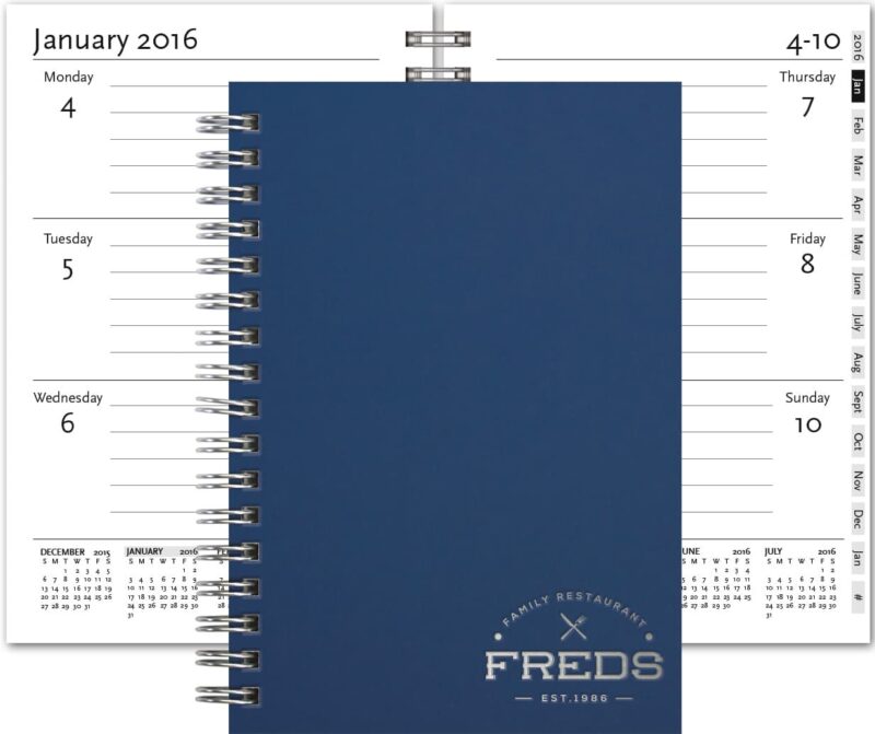 Custom Small Wired WeeklyPlanners™ (4"x6")