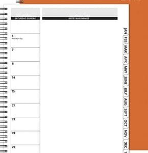 Custom The Director™ Leather Front Monthly Planner w/Chip Back (8.5"x11")