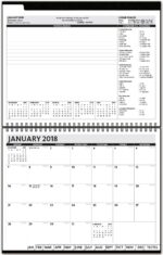 Custom The President™ Alloy Front Monthly Planner w/Chip Back (11"x8.5") - 2