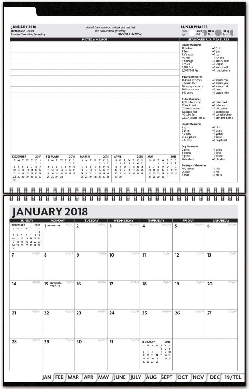 Custom The President™ Alloy Front Monthly Planner w/Chip Back (11"x8.5") - 2