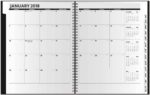Custom TheAnalyst™ Monthly Planner w/Leatherette Wraparound (8.5"x11") - 1