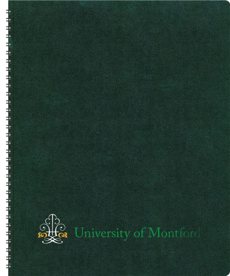 Custom TheAnalyst™ Monthly Planner w/Leatherette Wraparound (8.5"x11")