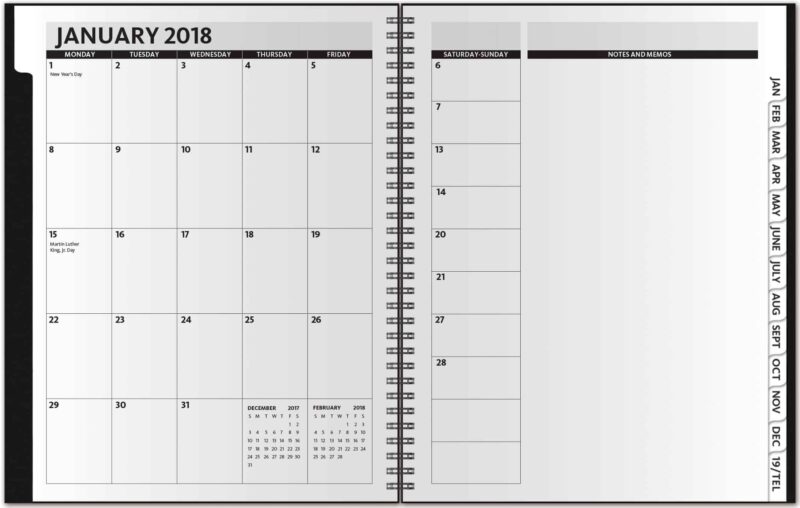 Custom TheDirector™ ClearView Monthly Planner w/Chip Back (8.5"x11") - 1