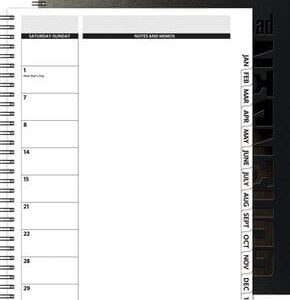 Custom TheDirector™ Deluxe Front Monthly Planner w/Chip Back (8.5"x11")