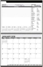 Custom ThePresident™ Deluxe Front Monthly Planner w/Chip Back (11"x8.5") - 1